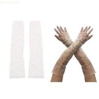 ราคา BAYSLI ถุงมือยาว Tulle ตาข่ายลูกไม้ เหมาะสำหรับปาร์ตี้และโอเปร่า (42468996591)