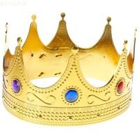 ราคา BAYSLI โบราณ King Crown Gold Princed Diadems Tiaras Royal King เครื่องแต่งกายเครื่องประดับผม (41264671871)