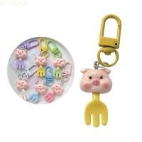 ราคา BAYSLI ส้อมหมูรูปพวงกุญแจสัตว์พวงกุญแจจี้กุ้งก้ามกรามพวงกุญแจที่มีสีสันสไตล์กระเป๋าสตางค์กระเป๋าถือ Deco (43250940756)