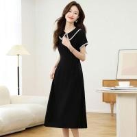 ราคา ชุดเดรสแขนสั้นเอวสูงหรูหราสำหรับฤดูร้อน ดีไซน์ย้อนยุค สไตล์เหมาะทั้งทำงานและสวมใส่วัน daily (42165400697)