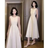 ราคา ชุดเดรสแขนสั้นผู้หญิง สไตล์เรียบหรู แบบเอไลน์ สำหรับฤดูร้อน (42274667543)