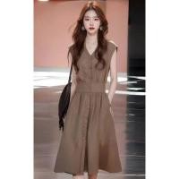 ราคา ชุดแขนสั้นสไตล์เรโทรสำหรับฤดูร้อน ออกแบบเรียบหรูง่ายๆ เหมาะสำหรับผู้หญิง (41516831132)