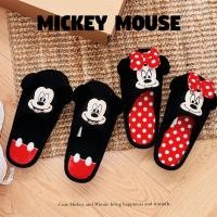 ราคา Xixitiao x Disney รองเท้าแตะผ้าฝ้ายลินินดูดซับเหงื่อสําหรับคู่รักฤดูใบไม้ผลิฤดูร้อนนักเรียน (24244974936)