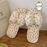 ราคา Xixtiao แฟชั่น Four Seasons ผ้าลินินรองเท้าแตะบ้านหญิงน่ารักโบว์รองเท้าแตะรองเท้าแตะ (24840154282)