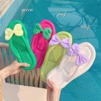 ราคา Xixtiao รองเท้าแตะ flip flops ด้านล่างนุ่ม มีโบว์น่ารัก เหมาะสำหรับใส่ที่ริมทะเล (27188962810)