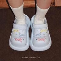 ราคา Xixitiaoรองเท้าแตะสำหรับภายนอกแบบพิเศษ ทำจากโฟม EVA หนานุ่ม มีดีไซน์โบว์หวานๆ สำหรับผู้หญิง (41311944451)