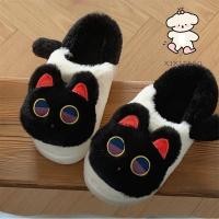 ราคา Xitiao ฤดูหนาวรองเท้าแตะผ้าฝ้ายนุ่มSoledรองเท้าหญิงน่ารักPlush Kitty Plush Keep Warm (28173375929)