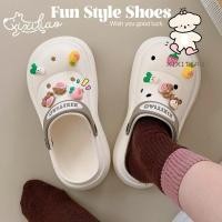 ราคา Xixitiao รองเท้าชายหาดกลางแจ้งสบายหนาSoled Streetแฟชั่นหลุมรองเท้ารองเท้าแตะผู้หญิงฤดูร้อน (26576135280)