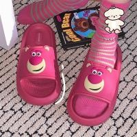 ราคา Xixitiao ใหม่การ์ตูนToy Story EVAรองเท้าแตะรองเท้าแตะหญิงสนุกน่ารักหมีสตรอเบอร์รี่ (25640405765)