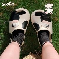 ราคา Xixtiao ที่ไม่ซ้ํากันน่ารักวัวรองเท้าแตะรองเท้าแตะผู้หญิงฤดูร้อนสวมใส่ด้านนอกบ้านนุ่มสบายรองเท้าแตะ Soled (29573462901)