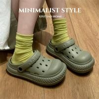 ราคา Xixitiao พรีเมี่ยม EVA รองเท้าสบายกลางแจ้งสวมใส่รองเท้าชายหาดนิ้วเท้ากลมฤดูร้อนรองเท้าแตะหนา Soled รองเท้าแตะ (29279117616)