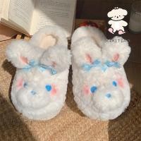 ราคา Xixitaio ฤดูหนาว Casual Home รองเท้าแตะอุ่นนุ่มน่ารักน่ารักกระต่ายรองเท้าแตะผ้าฝ้าย (28023537500)