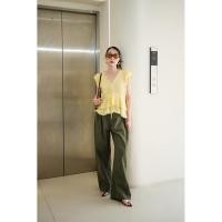 ราคา เสื้อแขนกุดเส้นหน้าแต่งขอบระบายลูกไม้ผูกหน้า (41309072428)