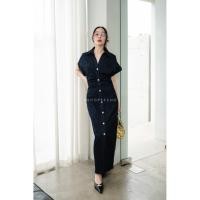 ราคา เดรสยีนส์แขนสั้น กระดุมหน้า (57700173706)