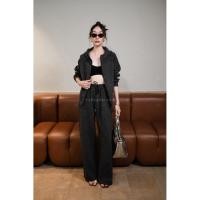 ราคา Set เสื้อแขนยาวฮู๊ดซิปหน้าติดเพชร กางเกงขายาว (56301364961)