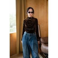 ราคา เสื้อแขนยาวคอเต่ากำมะหยี่แต่งติดเพชร (47550219571)