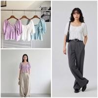 ราคา เสื้อคอเหลี่ยมปลายแขนจั้มแต่งชายลูกไม้ ดีไซส์ยืดได้ทั้งตัว ผ้าลินินเนื้อดี แพทเทิลเป๊ะปัง สวยล้ำไม่ซ้ำใคร (43875236622)