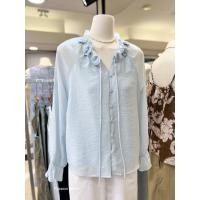 ราคา Korea Silk lace Blouse เสื้อแขนยาวแต่งดอกไม้รอบคอ ปลายแขนจั้ม ผ้านิ่มลื่น สวมใส่สบาย สวยสไตล์โคเรีย (43610686842)