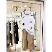 ราคา เสื้อแขนกุดผ้าลินิน ปักลายสุดน่ารัก แต่งกุ้นขอบ งานปักอย่างดี (43609237471)