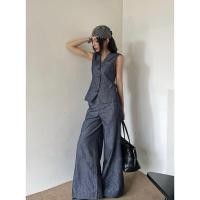 ราคา ? ? ? ? ? ? ? ? ? ? ? Set2pcs เสื้อกั๊กแขนกุด มีซับใน มาพร้อมกางเกงขากระบอก งานสวยดูแพง เข้าชุดกันสุดๆ ผ้าดีมาก (43375378878)