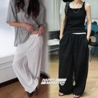 ราคา กางเกงผ้าลูกไม้เอวสม็อคซับในทั้งตัวปลายขารูดปรับได้มีกระเป๋าข้างทรงกางเกงสวยกำลังดี (42955418480)