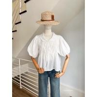 ราคา Korea Lace Blouse เสื้อลูกไม้ แขนพอง ดีไซส์ผูกโบว์หน้า ผ้าลูกไม้ลายสวย เนื้อผ้าสวมใส่สบาย สไตล์เกาหลี (42905509318)