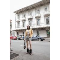 ราคา ꫛꫀꪝ Cadigan เสื้อคลุมแขนยาวผ้าknit พรีเมี่ยม ชายเสื้อแต่งลูกไม้ฉลุสีขาว ช่วงอกปักอักษรนูนน่ารักกก เสื้อคลุมฟิลเกาหลี (42772884440)