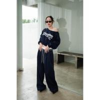 ราคา Set ครอปวอร์มแขนยาวจั๊มเอว สรีนหน้า กางเกงขายาว (42272907158)