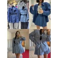 ราคา ชุดเซ็ตยีนส์2 ชิ้น งานสไตล์เกาหลี ผ้ายีนส์เนื้อดี นิ่มใส่สบาย ไม่หนา ตัวกระโปรงซับเป็นกางเกง กระดุมหน้ามีซิป งานสวยมาก (41706532238)