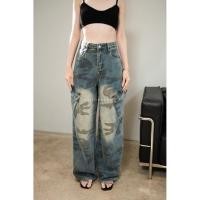 ราคา กางเกงยีนส์ลายทหารกระเป๋าข้าง (41471847905)