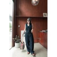 ราคา ꫛꫀꪝ Denim Vest เสื้อกั๊กยีนส์สุดเก๋ ผ้ายีนส์ฟอกเนื้อดีใส่สบายมากๆค่ะ ไม่ร้อนค่ะ เย็บด้ายสีน้ำตาลเดินขอบ (41060638297)