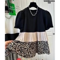 ราคา Korea layered Tshirt เสื้อแต่งระบายอัดพลีท detail ต่อชายลายเสืองานสวยมากผ้าใส่สบายจับแมตช์ง่ายต้องมีเลยค่ะ (40200560472)