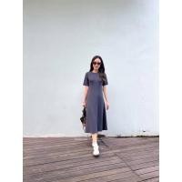 ราคา Korean style long stretch dress สวยน่ารักที่ซู้ดคร่าเดรสยาวผ้ายืดเด้งเนื้อดีดีเทลทรงเข้ารูป (29713166496)