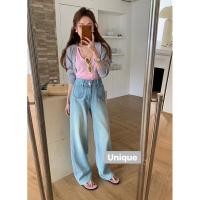 ราคา กางเกงยีนส์ สี Light blue ขาว ยีนส์ผ้านิ่มไม่แข็ง ทรงขากระบอกใส่สวยเลยค่ะ แมทช์ได้กับทุกลุค (29526299866)