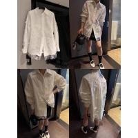 ราคา เสื้อเชิ้ตoversize แขนยาวงานสไตล์เกาหลี ดีเทลแต่งผ้ามุ้งลายผีเสื้อ ผ้าดี งานสวยงานนำเข้า (29329803535)