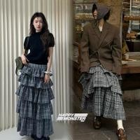 ราคา ? ? ? ? ? ? ? ? ? ? ? กระโปรงตัวยาวระบายชั้นๆงานผ้าดีเอวสม็อคซิปข้าง (29231382282)