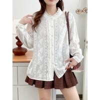 ราคา เสื้อญี่ปุ่นงานแท้นำเข้า ดีเทลงานผ้าลูกไม้คอปีนงานสวยสไตล์ญี่ปุ่น ทรงฟรีไซส์ใส่ได้ตลอด สินค้านำเข้า (29039675420)