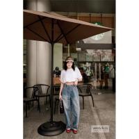 ราคา ꫛꫀꪝ Mom Jeans กางเกงยีนส์ทรงมัมเอวสูงรุ่นใหม่ แต่งเอวและกระเป๋าสวยวินเทจมากๆ ช่วงปลายขาเย็บตีเกล็ด (28857208309)