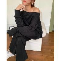 ราคา Ella set set เสื้อเปิดไหล่แขนยาว ใส่คู่กับ กางเกงทรงขาบานค่า น่ารักมากก ผ้าเนื้อดีค่ะ ใส่สบาย (28469420668)