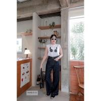 ราคา ꫛꫀꪝ Pure indigo Jeans กางเกงยีนส์เอวสูง ทรงบานนิดๆ ใส่ง่ายทรงสวยฝุดๆ (28218220546)