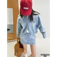 ราคา New Korea denim on denim set Setยีนสีสวยมาใหม่รุ่นนี้แนะนำเลยค่า เสื้อjkยีนเกาหลีทรงเก๋ มาพร้อมกระโปรงกางเกงเข้าชุด (28177639441)