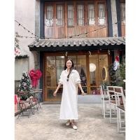 ราคา Collared maxi dress สวยหรูดูแพงมากคร่าแม็กซี่เดรสคอปกทรงปล่อยๆเนื้อผ้าทิ้งตัวมีน้ำหนัก (27977163308)