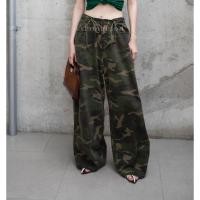 ราคา New Arrival กางเกงขายาวลายทหาร รูดเอว (27887308735)