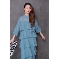 ราคา 5th Rolls MaXiDReSS แม็กซี่เดรสยาวแต่งระบายชั้นๆ ดีไซน์สวยเก๋โดนใจใครหลายๆคน ด้วยดีเทลแต่งระบายเลเยอร์5steps (27769381481)