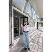 ราคา Baggy Jeans กางเกงยีนส์เบคกี้รุ่นใหม่ล่าสุดค่ะ มาพร้อมเข็มขัดหนังอย่างดี เอวสูงทรงสวย ดีไซน์เย็บแต่งตะเข็บด้านข้างงาน (27479488416)