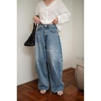 ราคา กางเกงยีนส์ทรงบอลลูนเฟดหน้า (27242031186)