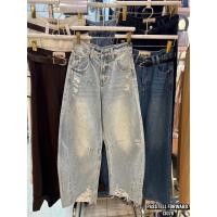 ราคา New มาละค้าา Korea balloon denim jeans ยีนทรงบอลลูนสีใหม่สีฟอกยีน อ่อนแต่งขาดสวยมาก (26260993564)