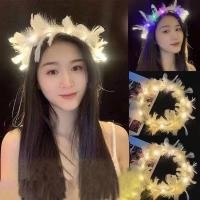 ราคา Fa LED ที่คาดผมมงกุฎขนนก Light Up ที่คาดผมแองเจิล ที่คาดผมเจ้าหญิงเรืองแสง (28414302090)