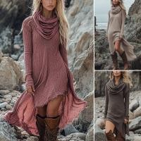 ราคา ชุดเดรสคอเต่าแขนยาวหรูหรา สำหรับใส่ในออฟฟิศและลำลอง ดีไซน์มิดิสไตล์อังกฤษ (43825325517)