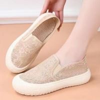 ราคา รองเท้าชาวประมงตาข่ายฤดูร้อนแบบลําลองสําหรับผู้หญิงรองเท้าผ้าใบแบบสวมพื้นหนา (26581433460)